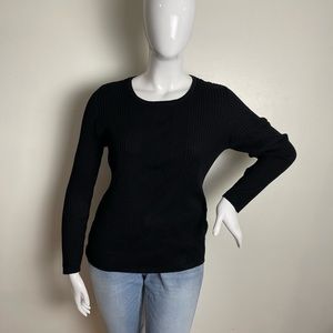 Liz‎ Claiborne Womens Crew Neck Long Sleeve Pullover Sweater site XXL bl…